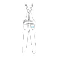 Jardineiras Mulher Artea Sarja Bielastica Preta