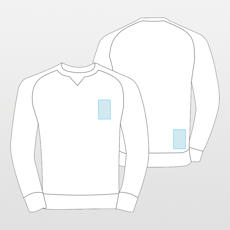 Fruit of the Loom | Klassinen Raglan collegepaita