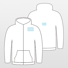 Tee Jays | Sweatshirt com capuz com fecho completo moda senhora