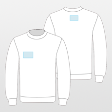 B&C | Dame sweater med rund hals/fransk frotté