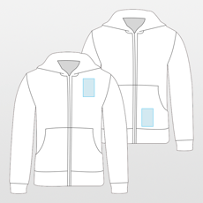 FDM | Sweat à capuche avec zip Team