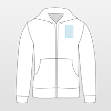 Fruit of the Loom | Premium hupullinen vetoketjullinen collegepaita