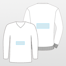 Russell Europe | Gebreide herentrui met V-hals