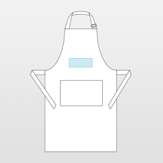 Garcia de Pou | Wysoki fartuch + 1 kieszeń