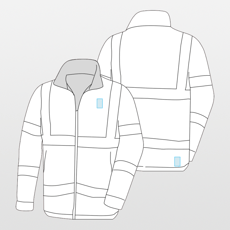 Yoko | Dvoubarevná bunda s vysokou viditelností