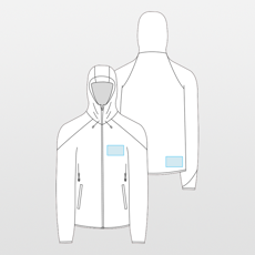 Result | Genanvendt microfleece jakke med hætte