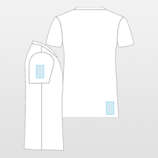 B&C | T-shirt med exakt V-ringning