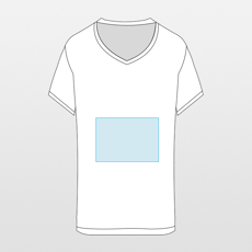 Fruit of the Loom | Camiseta mujer icónica 150 escote pico