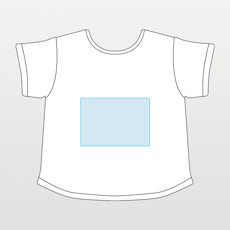 Skinni Fit | T-shirt curta de corte quadrado de senhora