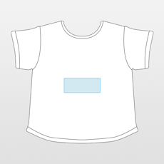 Skinni Fit | T-shirt curta de corte quadrado de senhora