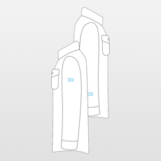 Kariban | Safarishirt met lange mouwen