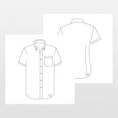 Russell | Kortärmad tröja utan järn för män