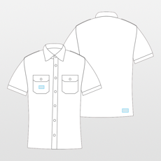 Kariban | Kurzärmliges Pilotenhemd für Herren