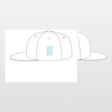 Beechfield | Gorra snapback de 5 paneles en contraste