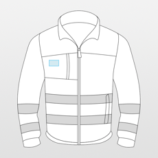 Result | High visibility softshell jacket