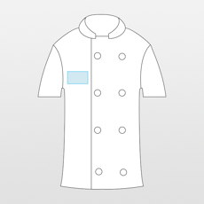 Premier | Coolchecker lyhythihainen kokin takki