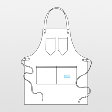 Tablier CHEF en toile de coton