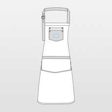 Premier | Domain Contrast Denim Apron