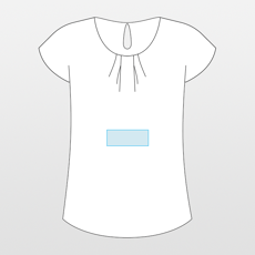 Kariban | Kurzärmlige Crêpe-Bluse für Damen