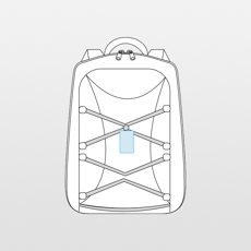 Mochila que brilla en la oscuridad GLOW MONTE LEMA