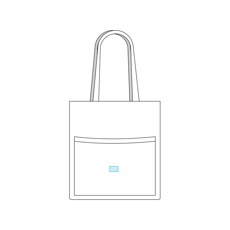 Westford Mill | Cotton pocket jute shopping bag