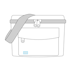 Refrigerator bag in RPET ICECUBE