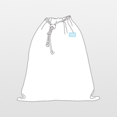 Kimood | Snowman drawstring cotton bag