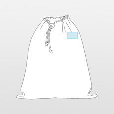 Kimood | Bolso de cordón de algodón con motivo de muñeco de nieve