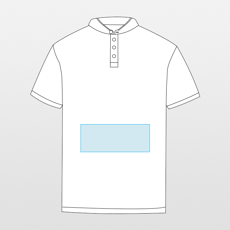 Kariban | Kurzarm-Herren-Poloshirt mit Priesterkragen