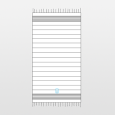 Kariban | Striped velvet beach towel