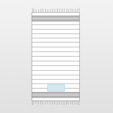 Kariban | Toalha de praia de veludo às riscas