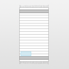 Cotton beach towel - MALIBU cotton beach towel