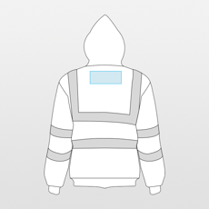 Yoko | High visibility hooded sweatshirt jacket