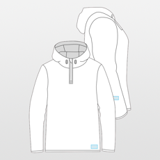 Proact | Sport-Sweatshirt 1/2 Reißverschluss mit Kapuze