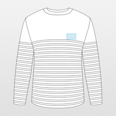 Kariban | T-shirt marinière manches longues femme