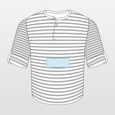 Premier | Long john men's T-shirt with fold-over sleeves