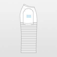 Kariban | Men's organic sailor-style T-shirt with round neckline