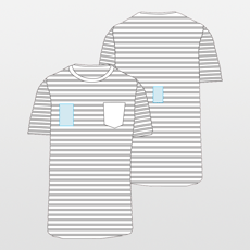 Kariban | Kids sailor-style striped T-shirt with short sleeves and pockets