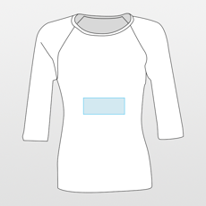 Bella | 3/4 sleeve unisex baseball t-shirt