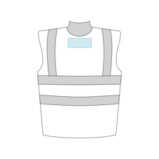 Yoko | Fluo fleece omkeerbaar bodywarmer reflecterend vest