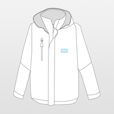 Proact | Gebreid jack met capuchon voor heren