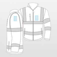 Yoko | Fluo bomberjack in twee kleuren