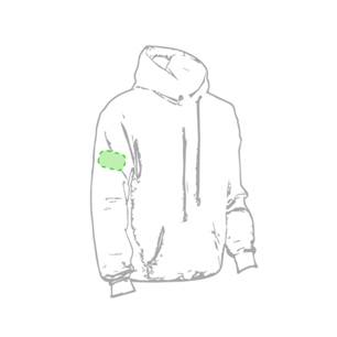 Felpa con cappuccio e zip per adulti keya SWZ280