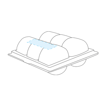 Boite Blister Macarons Transparent PET - N'est pas applicable - 1