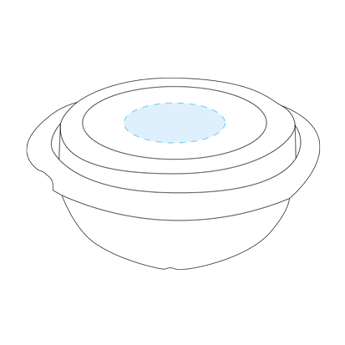 Contenants combinés avec couvercle en bois PET - N'est pas applicable - 1