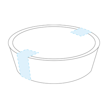 Kraft víko kontejnery - Nelze použít - 1