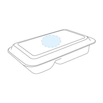 Rectangular Transparent Plastic Box for Pastry Transport - Not Applicable - 1