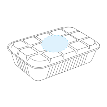 Vassoi con 2 Scomparti e Coperchio "Bionic" Bagasse - Non applicabile - 1