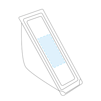Cajas con ventana para sándwich de cartón nano-micro corrugado "Thepack" - No Aplicable - 1