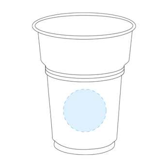 Cardboard Glass for Cold Drinks with Pattern - Not Applicable - 1